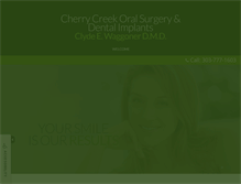 Tablet Screenshot of cherrycreekoralsurgery.com